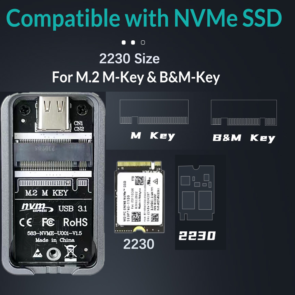 Boîtier NVMe 2230 2242 M.2 NVM - M2 2230 Ssd 2Tb Pcie 4.0 avis et prix