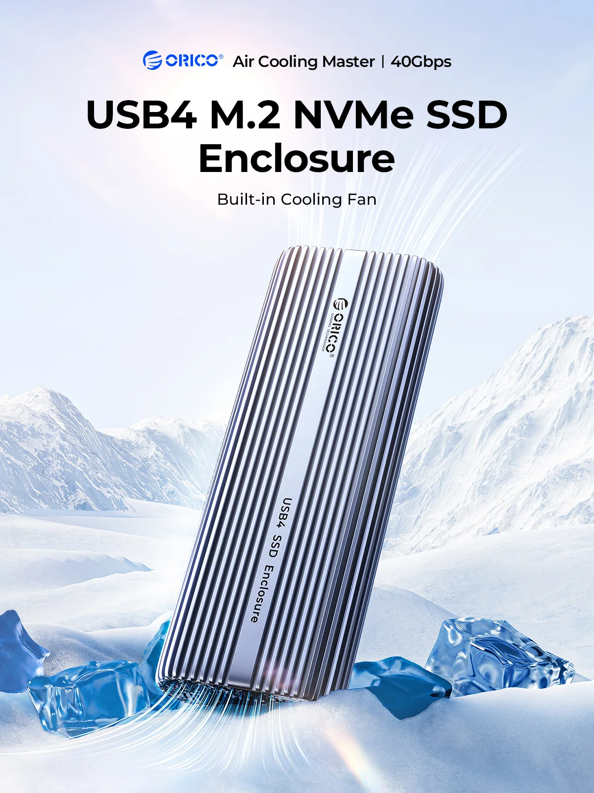 Boîtier SSD M.2 NVMe ORICO 40  - Usb4 40Gbps External Ssd 8Tb avis et prix